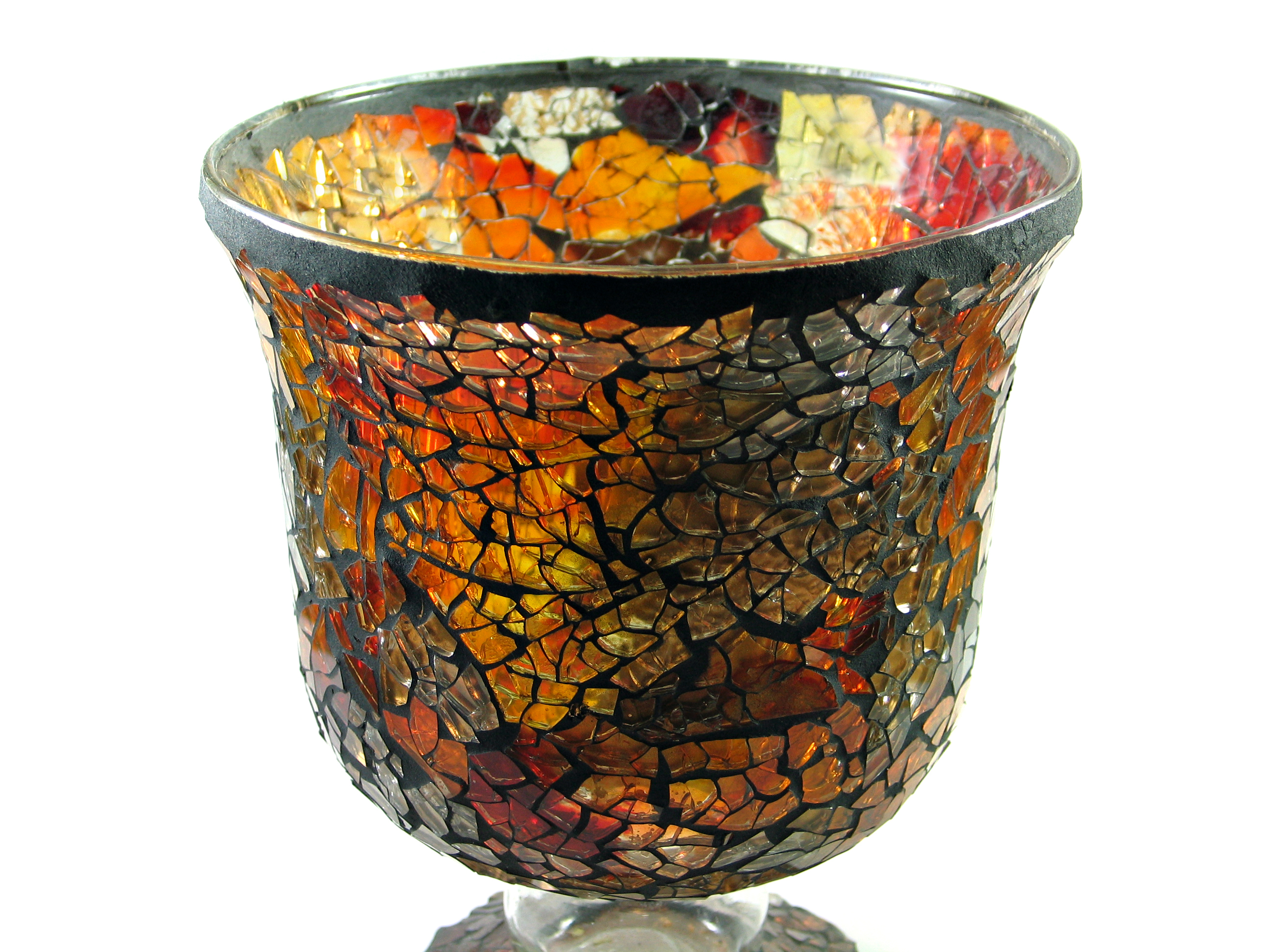 shattered glass vase