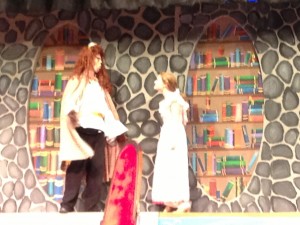 One of my favorite scenes! And the backdrops! These high school students displayed superb artistic talent!